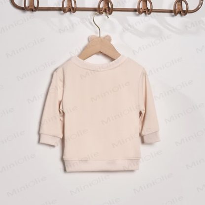 MAMA/MAMA'S BOY Mommy and Me Beige Family Sweatshirt - image 5
