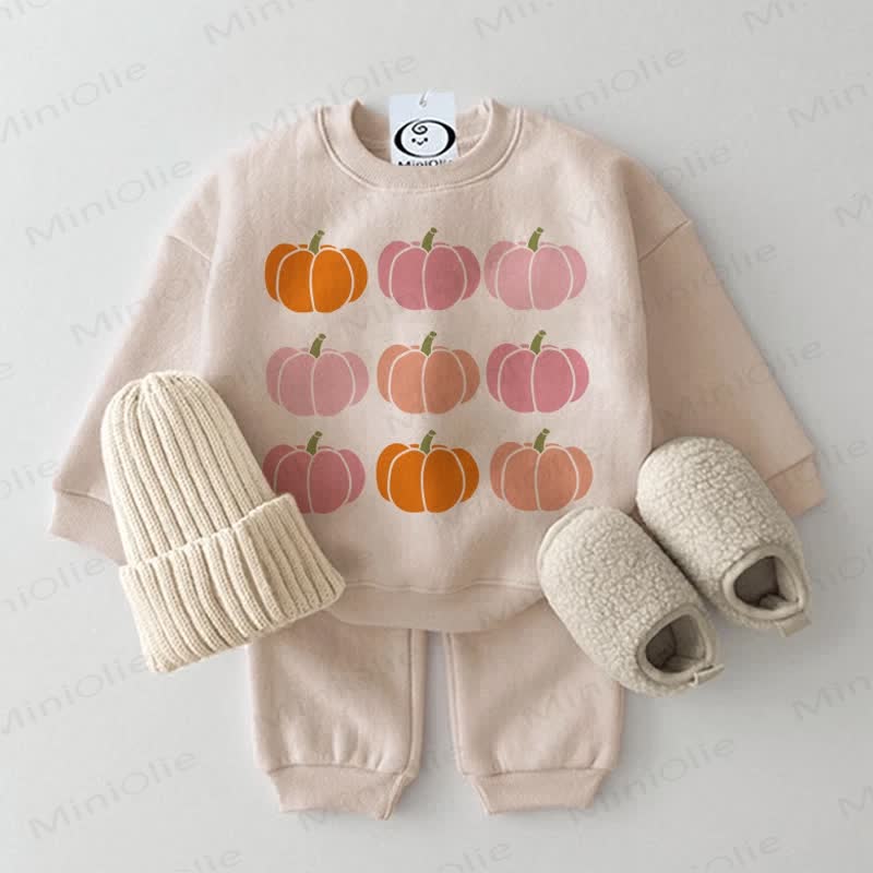 Baby 2-Piece Nine Pumpkins Beige Set - Beige - 2-3T - image 1