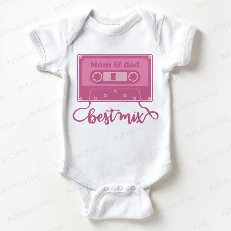 MOM & DAD BEST MIX Baby White Bodysuit - White - 18-24M - image 1