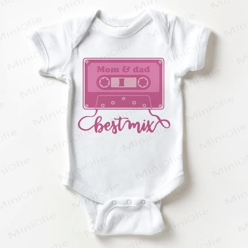 MOM & DAD BEST MIX Baby White Bodysuit - White - 18-24M - image 1