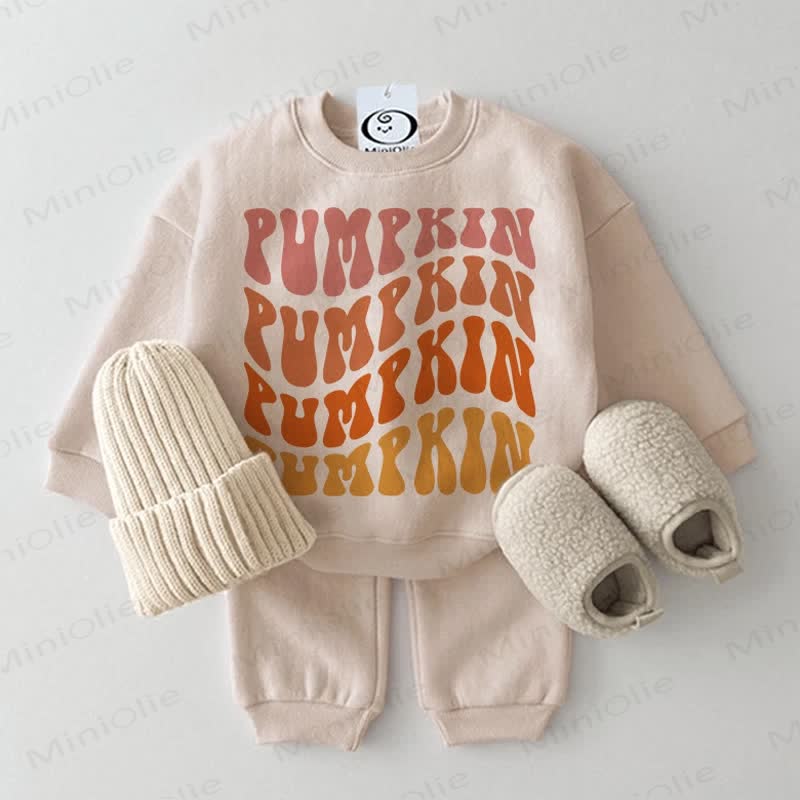 PUMPKIN Baby 2-Piece Beige Set - Beige - 2-3T - image 1