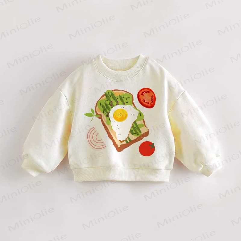 Baby Toddler Toast Bread Sweatshirt - Cream - 3-5T - image 1