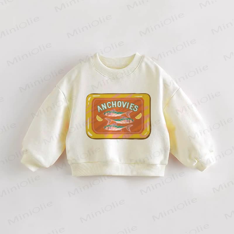 ANCHOVIES Baby Toddler Can Sweatshirt - Cream - 3-5T - image 1
