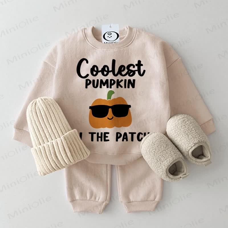 COOLEST PUMPKIN IN THE PATCH Baby 2-Piece Set - Beige - 2-3T - image 1