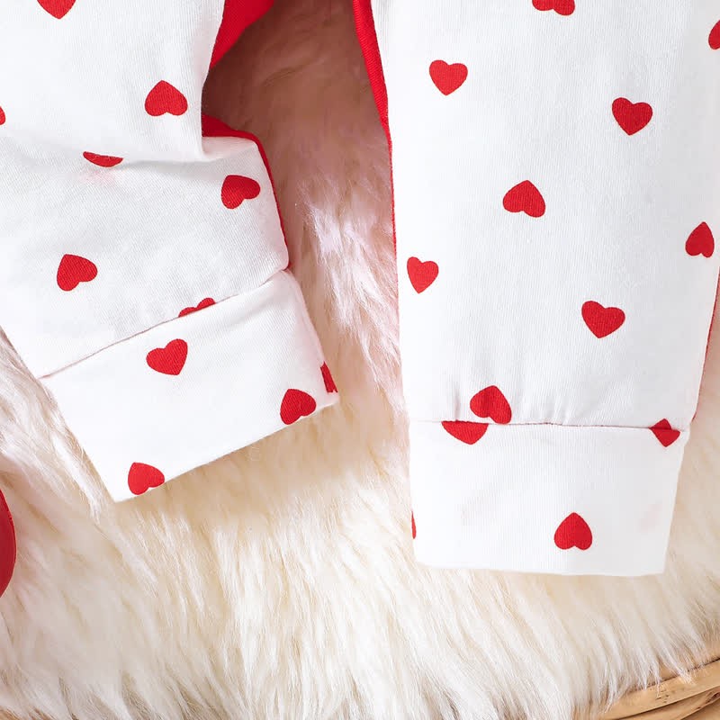 Baby Girl Bow Love Heart Romper with Headband - image 7