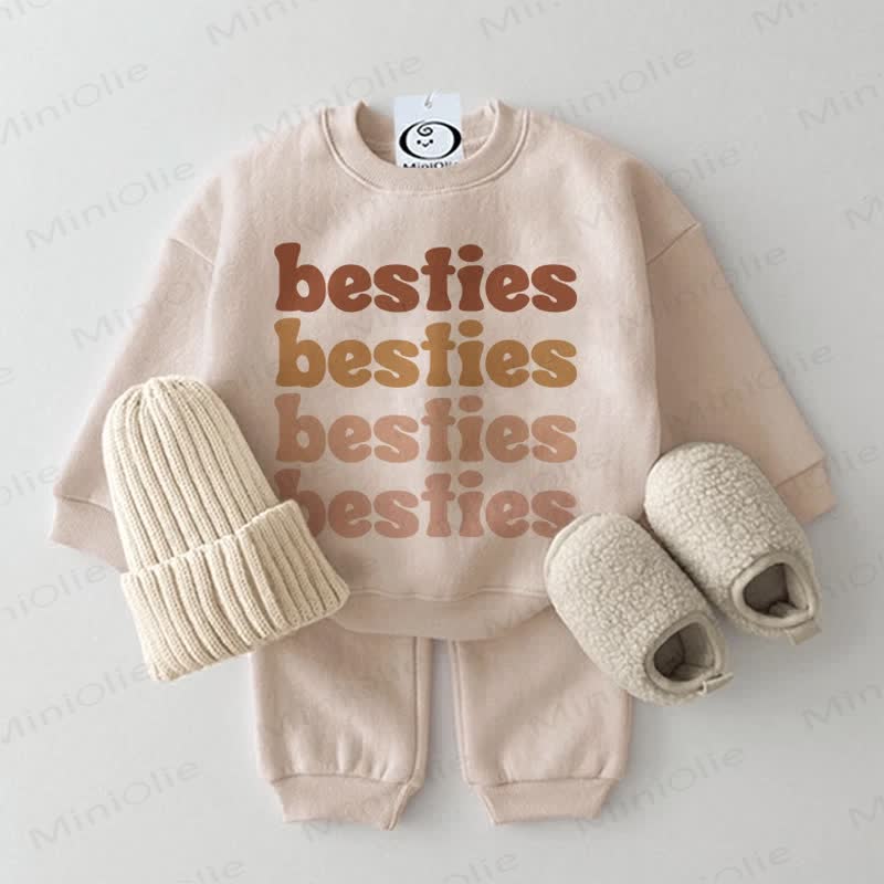 BESTIES Baby 2-Piece Beige Set - Beige - 2-3T - image 1