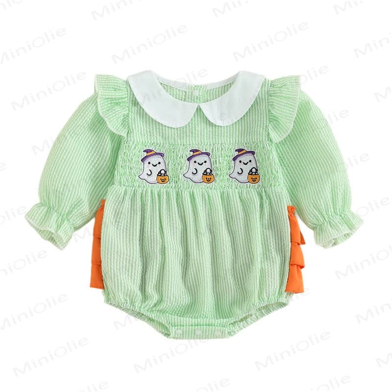 Baby Halloween Striped Bodysuit - Green - 18-24M - image 2