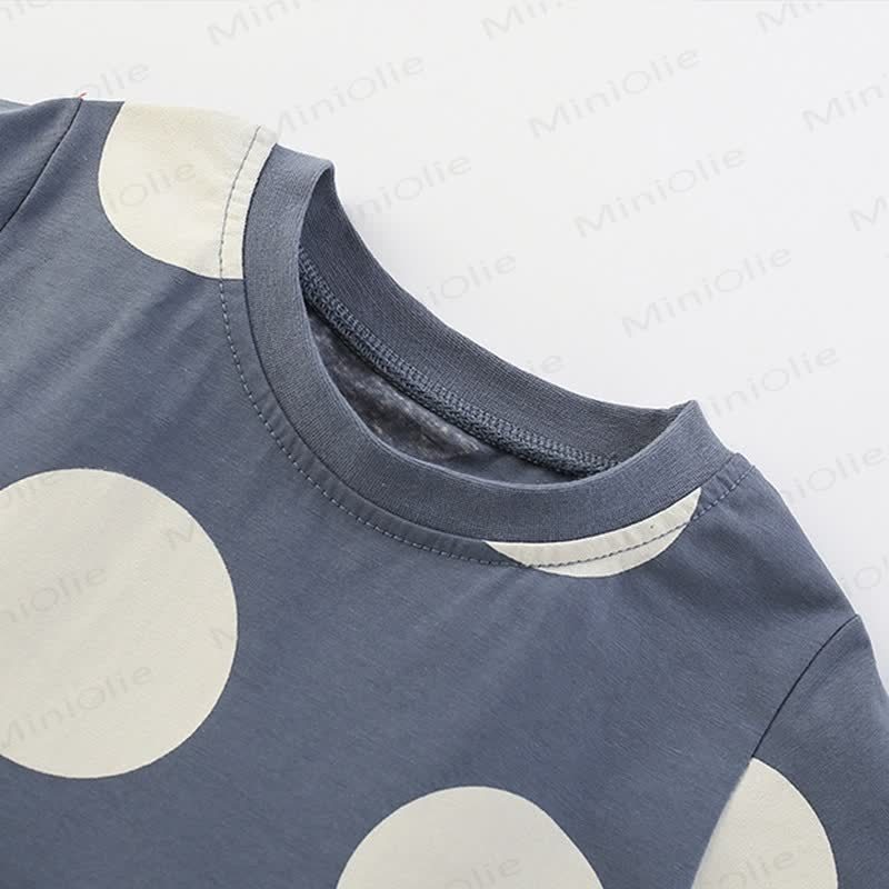 Toddler Dots Flower Rainbow Grey Dress - image 3