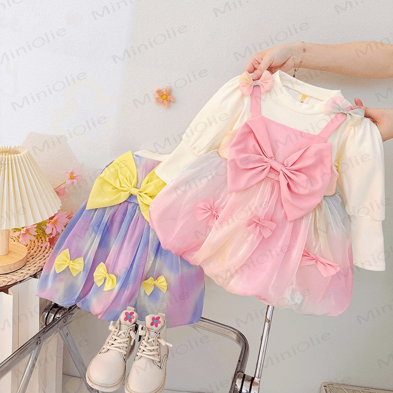 Baby Toddler Lovely Bow Charming Dress - image 2