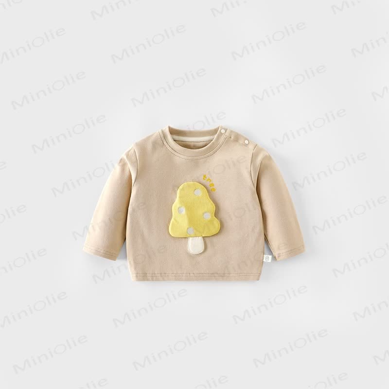 Baby Toddler Mushroom Patch T-Shirt - Khaki - 5-7T - image 3