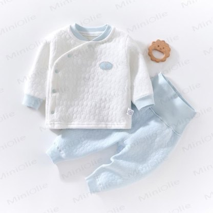 Baby 2-Piece Simple Soft Pajamas Set - Blue - 18-24M - image 9