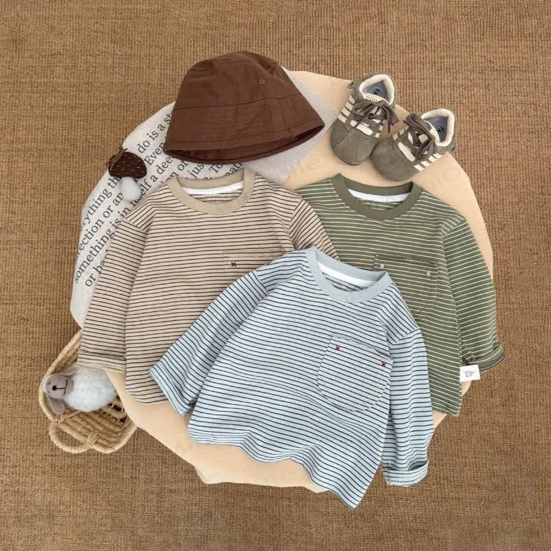 Baby Toddler Striped Base Layer T-Shirt - image 1