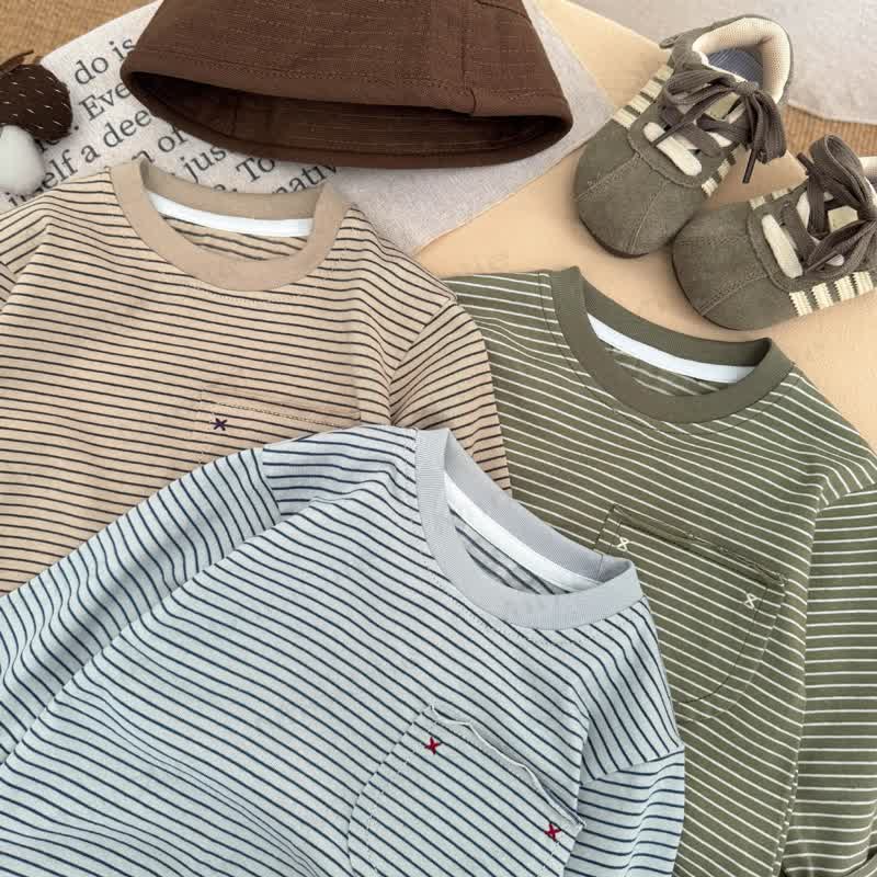 Baby Toddler Striped Base Layer T-Shirt - image 2
