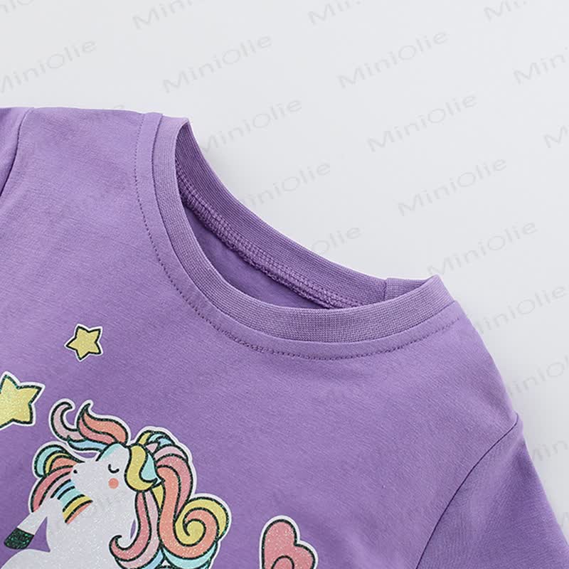 Toddler Purple Unicorn Tulle Lovely Dress - image 4