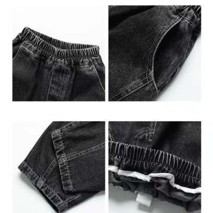 Toddler Boys Black Denim Pants - image 9