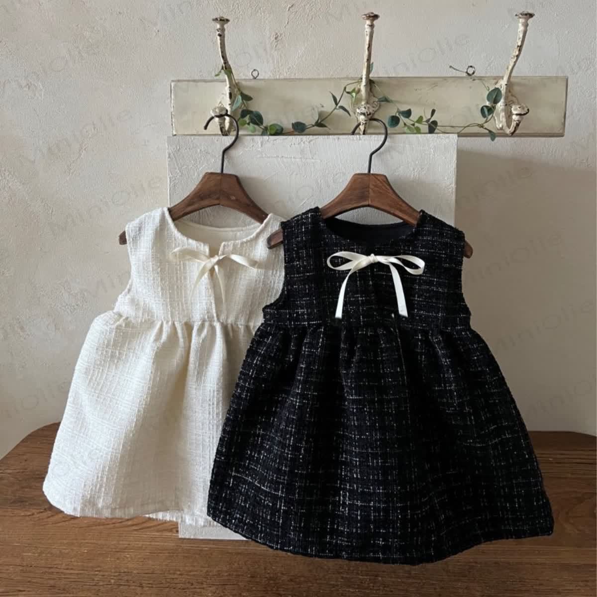 Baby Toddler Plaid Bow Dress - image 1