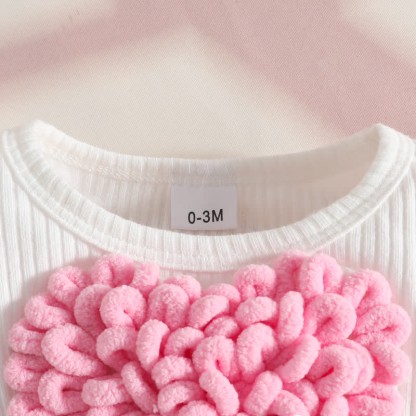 Baby Heart Rib Skirted Bodysuit with Headband - image 20