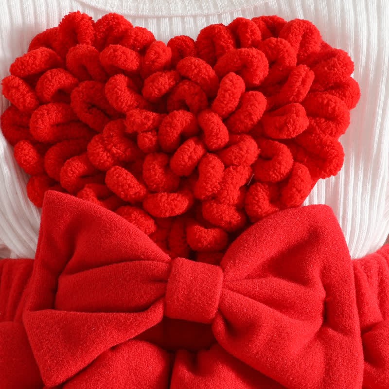 Baby Heart Rib Skirted Bodysuit with Headband - image 14