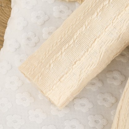 Baby Flower Bodysuit Headband Socks - image 26