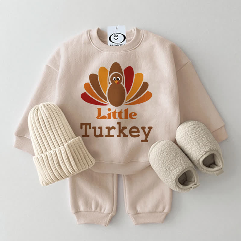 LITTlE TURKEY Baby Beige 2-Piece Set - Beige - 2-3T - image 1
