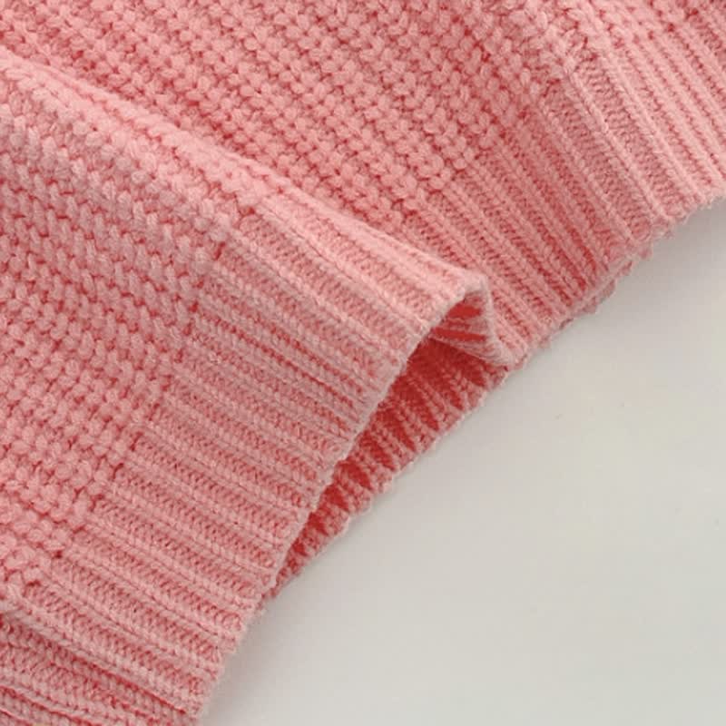 Baby Solid Color Loose Sweater - image 9