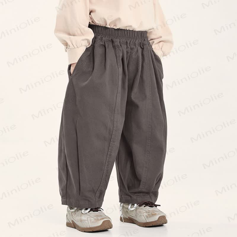 Toddler Boy Solid Color Loose Jogger Pants - Grey - 10Y - image 1