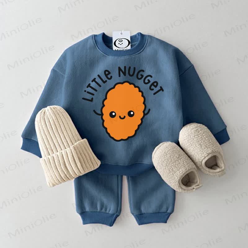 LITTLE NUGGET Baby Blue Sweatsuit 2-piece Set - Blue - 2-3T - image 1