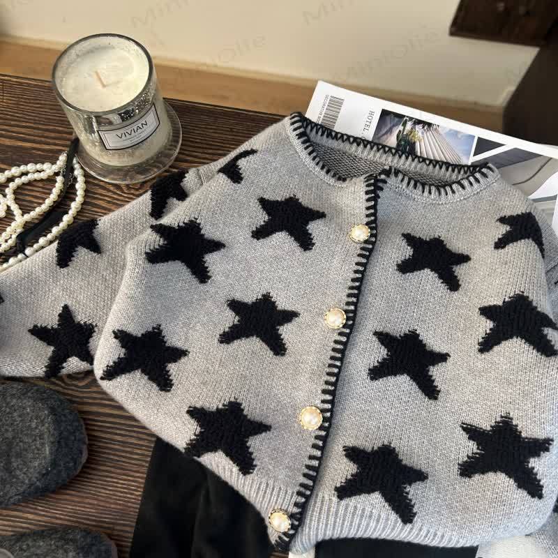 Toddler Kid Star Grey Sweater/Leggings - Star Sweater - 12Y - image 4