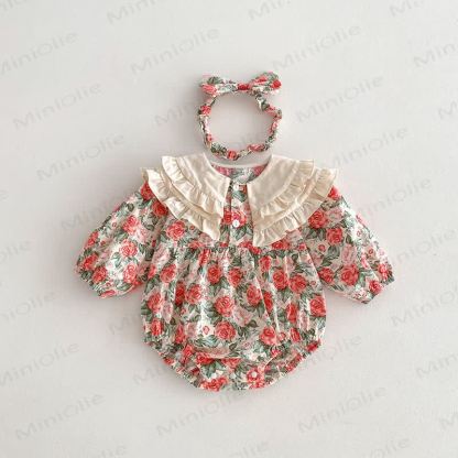 Baby Toddler Rose Red Dress/Bodysuit - Bodysuit - 5-7T - image 3