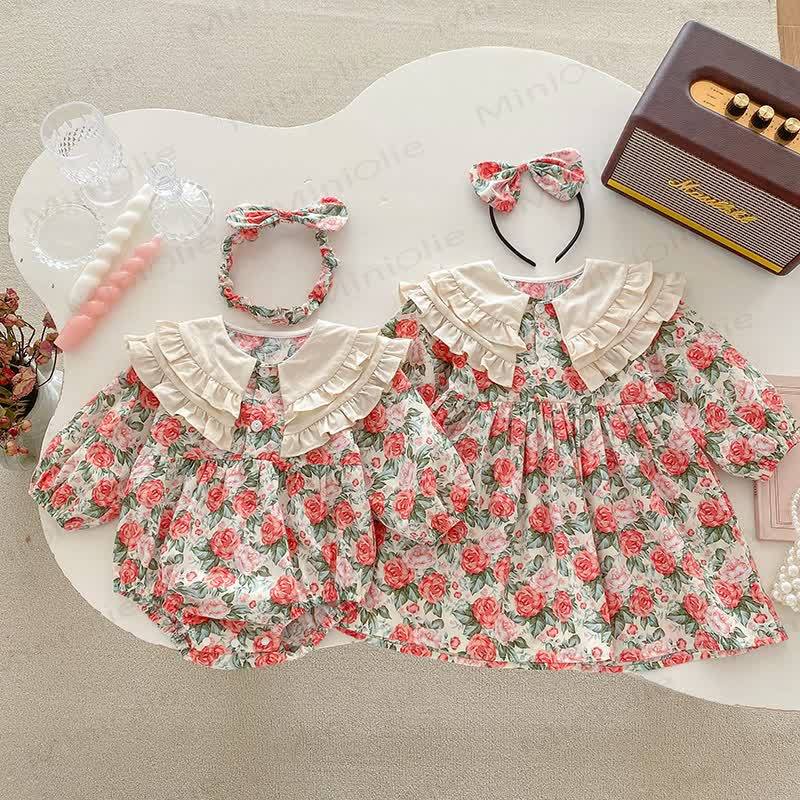 Baby Toddler Rose Red Dress/Bodysuit - image 1