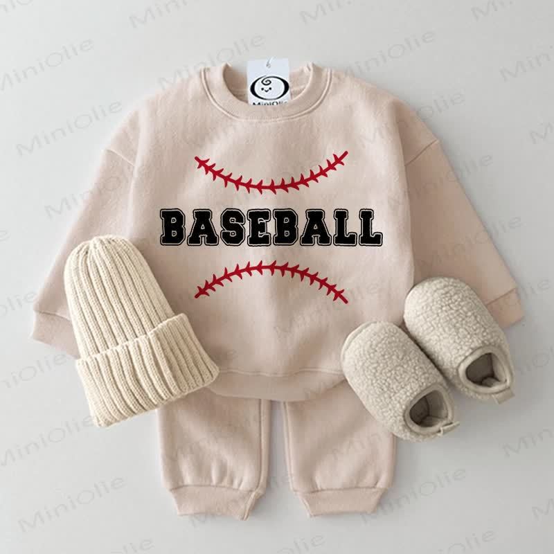 BASEBALL Baby Beige 2-Piece Set - Beige - 2-3T - image 1
