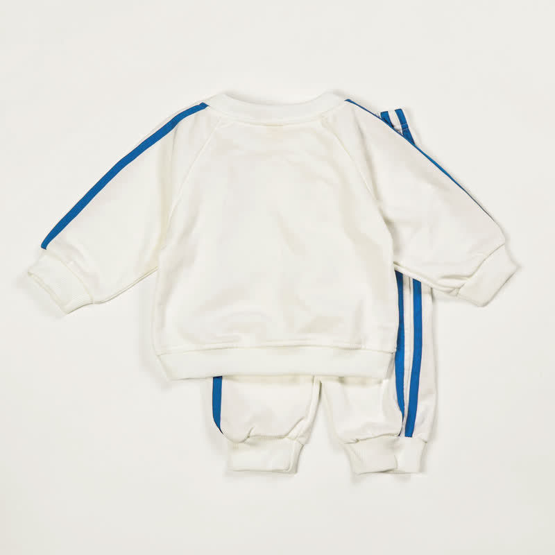 AL DENTE Baby Toddler Pasta Blue Striped 2-piece Set - image 2