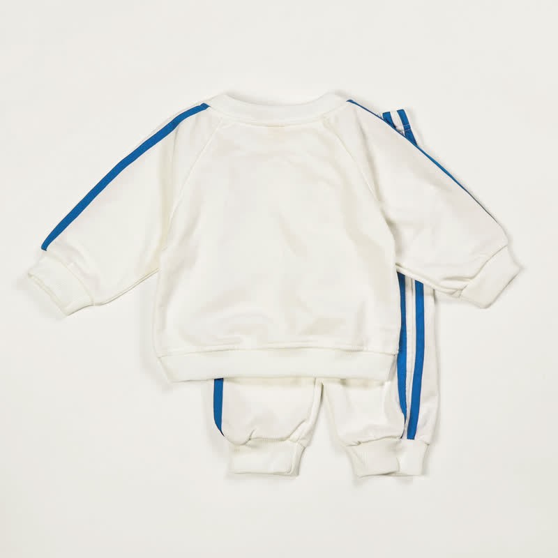 AL DENTE Baby Toddler Pasta Blue Striped 2-piece Set - image 2