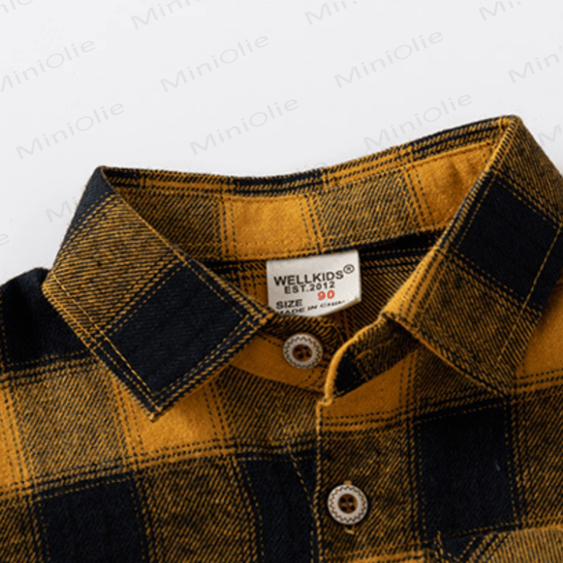 Kid Boy Vintage Plaid Shirt - image 6