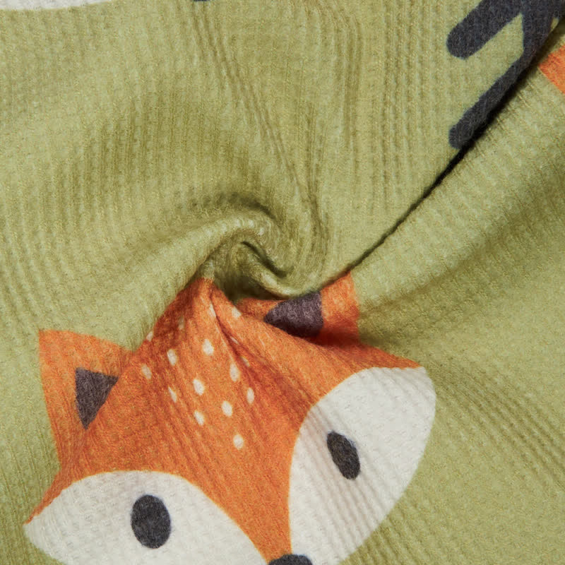 Baby Toddler Fox Green Waffle 2-piece Set - image 7