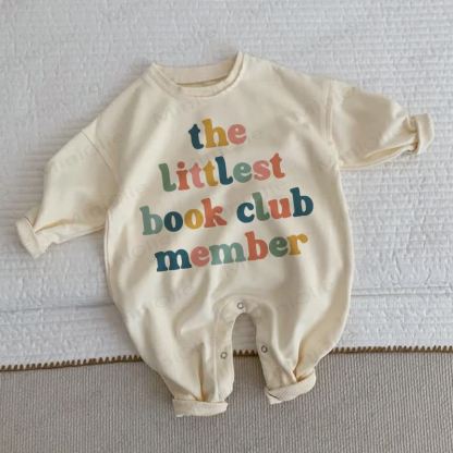 THE LITTLEST BOOK CLUB MEMBER Baby Beige Romper - Beige - 2-3T - image 1