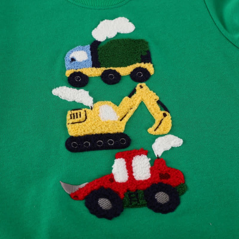  Toddler Boy Excavator Embroidered Sweatshirt - image 3