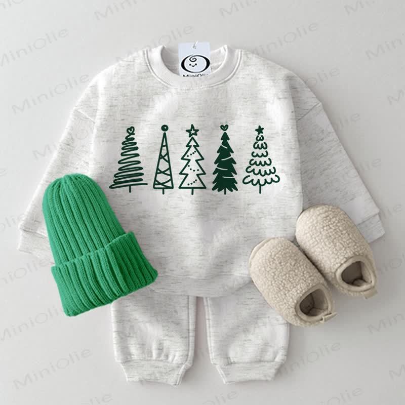 Baby Tree 2-piece Light Grey Set - Light Grey - 2-3T - image 1