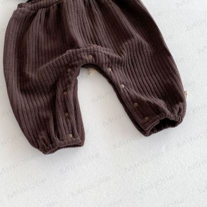 Baby Girls Solid Color Bow Romper - image 8