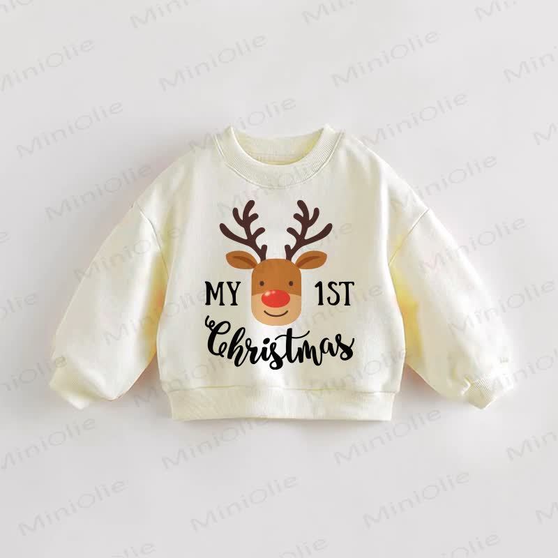 MY 1ST CHRISTMAS Baby Toddler Sweatshirt - image 1