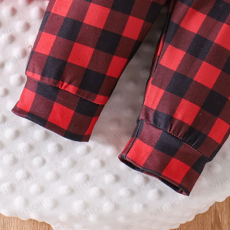 MY 1ST CHRISTMAS Baby Plaid 2-Piece Set with Hat - image 15
