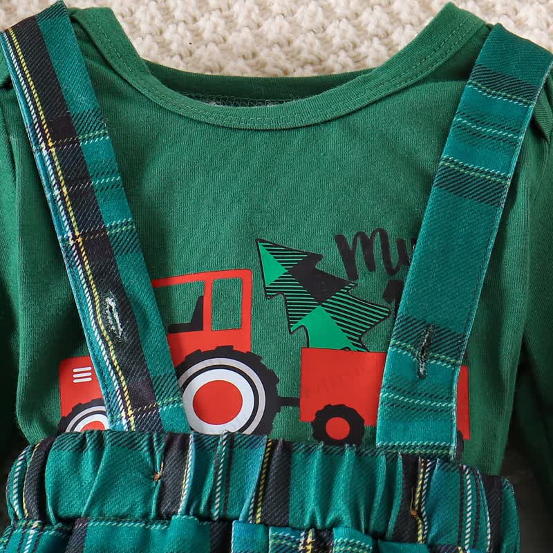 MY 1ST CHRISTMAS Baby Plaid 2-Piece Set with Hat - image 19