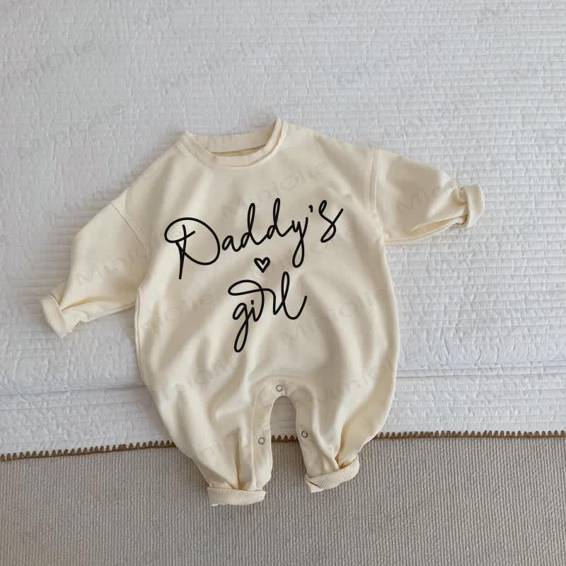 DADDY'S GIRL Baby Beige Romper - Beige - 2-3T - image 1