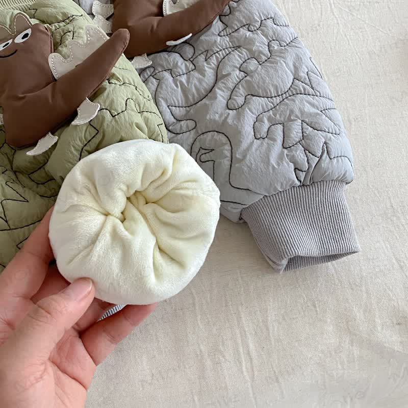 Baby Toddler Boy Dinosaur Quilted Jogger Pants - image 9