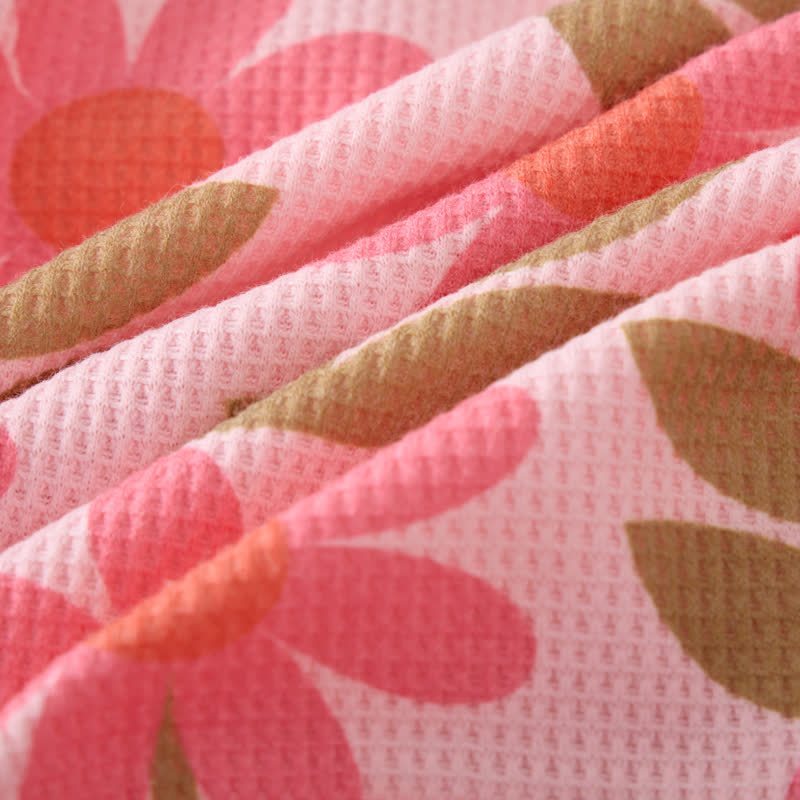 Baby Toddler Pink Sunflower Waffle 2-piece Set - image 6