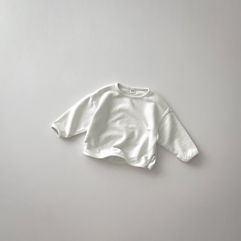 Baby Toddler Solid Color Loose T-Shirt - Beige - 5-7T - image 4