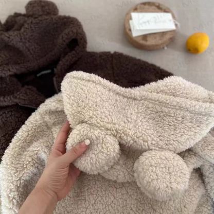 Baby Toddler Hooded Solid Color Outerwear - image 3