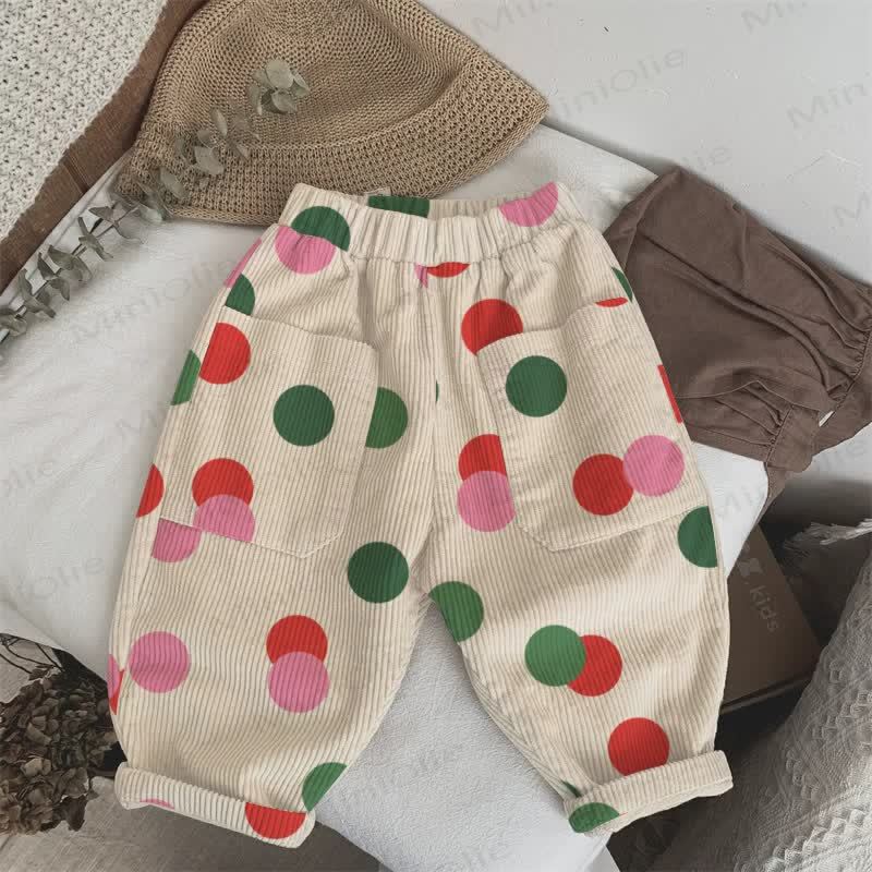 Baby Toddler Polka Dot Beige Pants - Beige - 3-5T - image 1