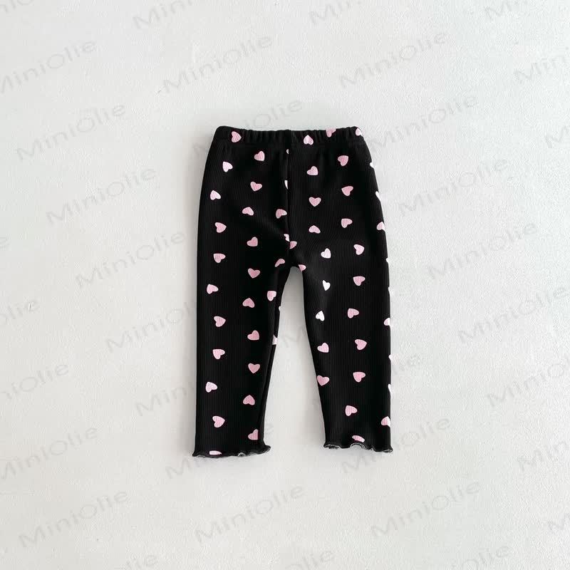 Baby Toddler Girl Heart Fleece Lined Leggings - image 14