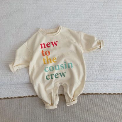 NEW TO THE COUSIN CREW Baby Toddler Beige Romper - Beige - 2-3T - image 1
